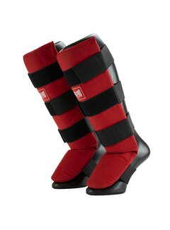 Super Pro Combat Gear Super Pro Combat Gear Scheenbeschermer, Rood,Zwart