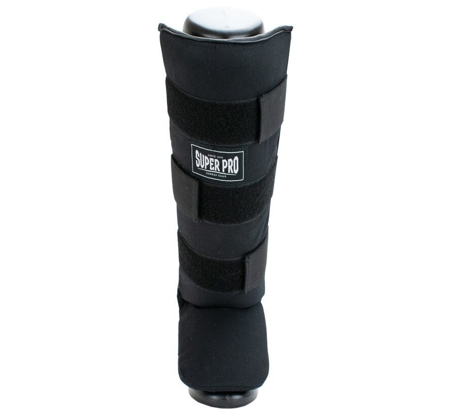 Super Pro Combat Gear Scheenbeschermer, Zwart,Wit