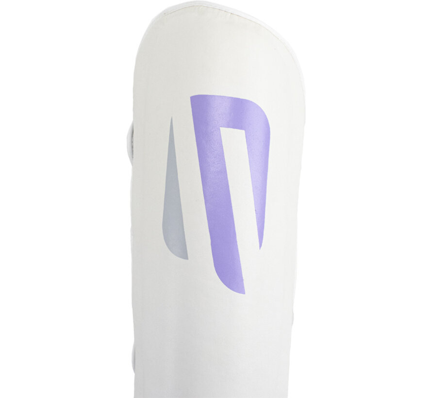 Super Pro Combat Gear Scheenbeschermers No, Wit,Paars,Zilver