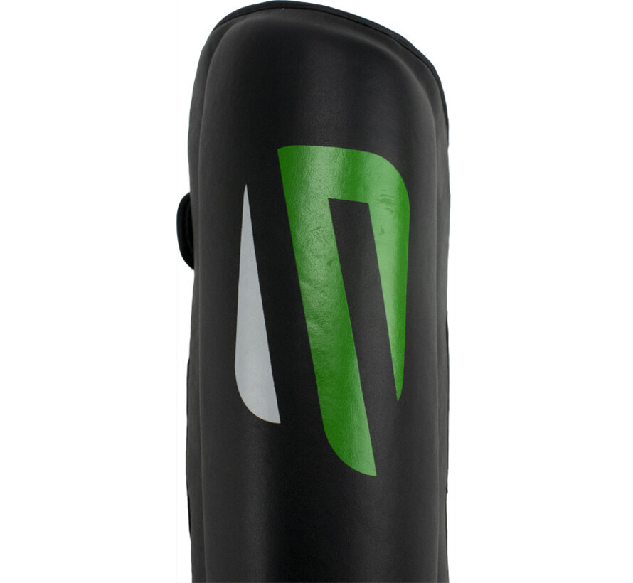 Super Pro Combat Gear Scheenbeschermers No, Zwart,Groen,Zilver