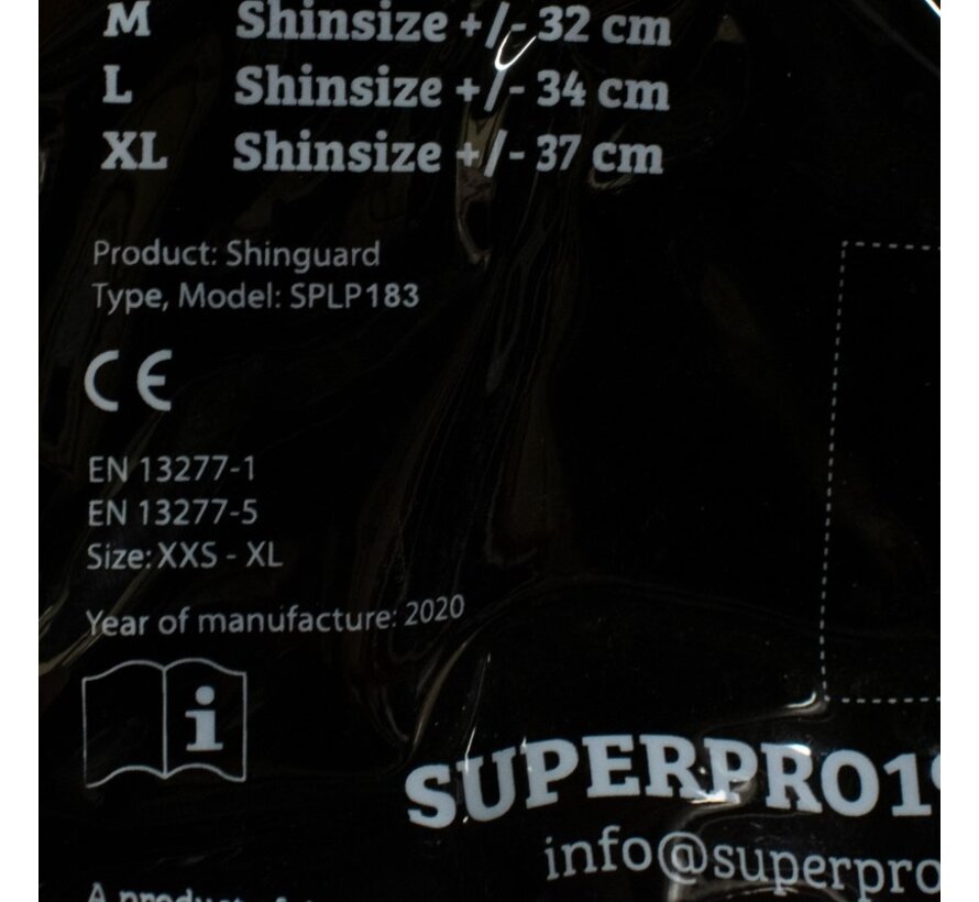 Super Pro Combat Gear Scheenbeschermers, Rood,Zwart