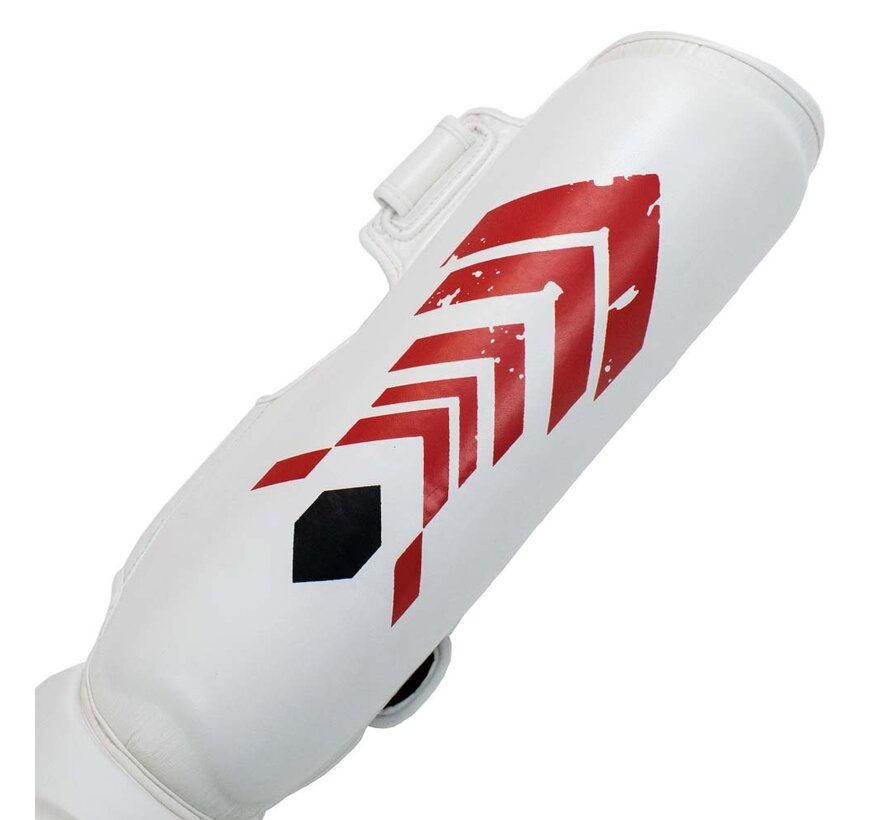 Super Pro Combat Gear Scheenbeschermers, Zwart,Wit