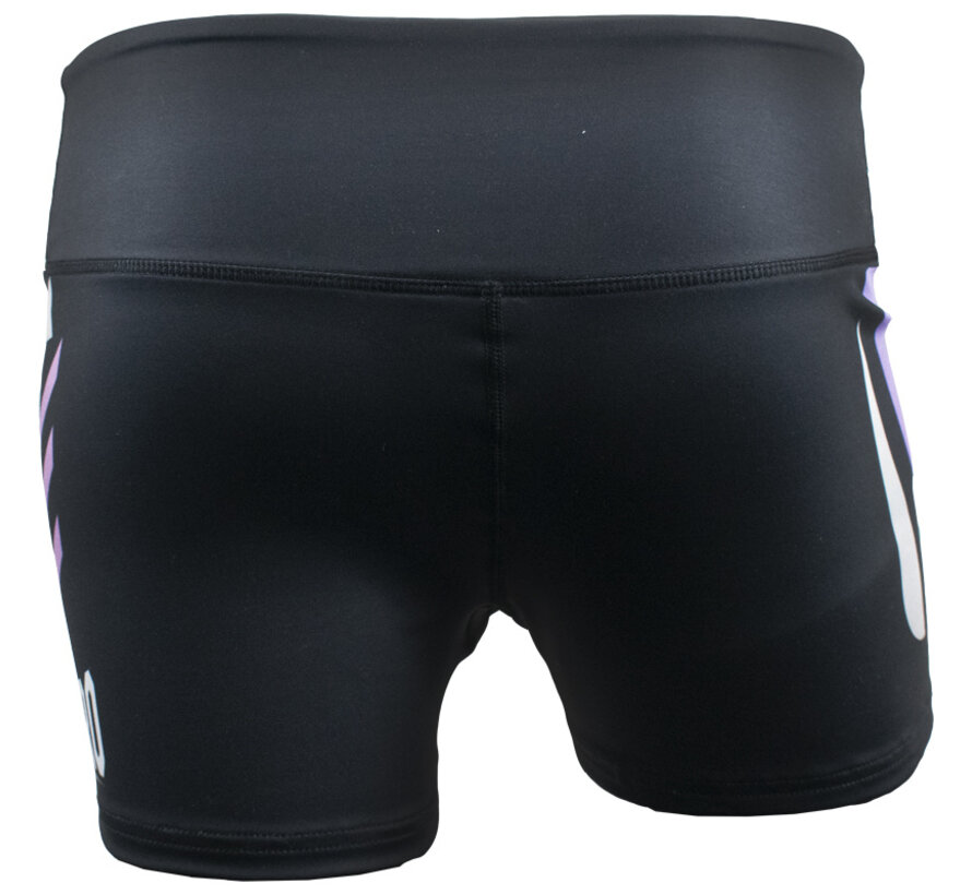 Super Pro Combat Gear Short Tight Dames No, Wit,Paars,Zilver