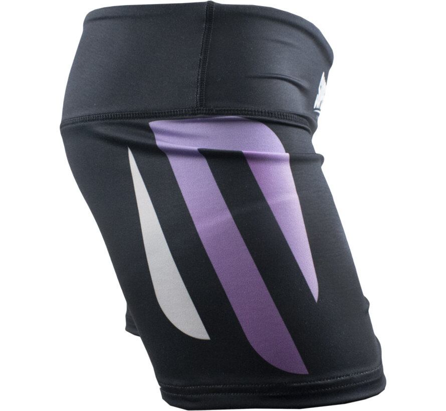 Super Pro Combat Gear Short Tight Dames No, Wit,Paars,Zilver