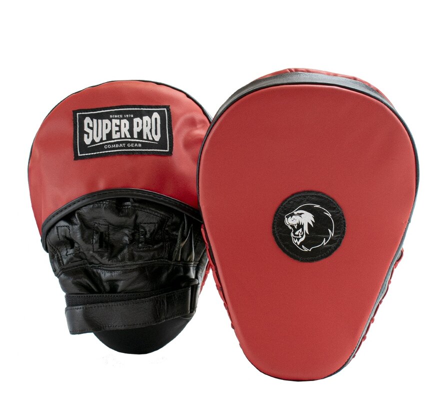 Super Pro Combat Gear Super Pro Lederen Gebogen Hook and Jab Pad