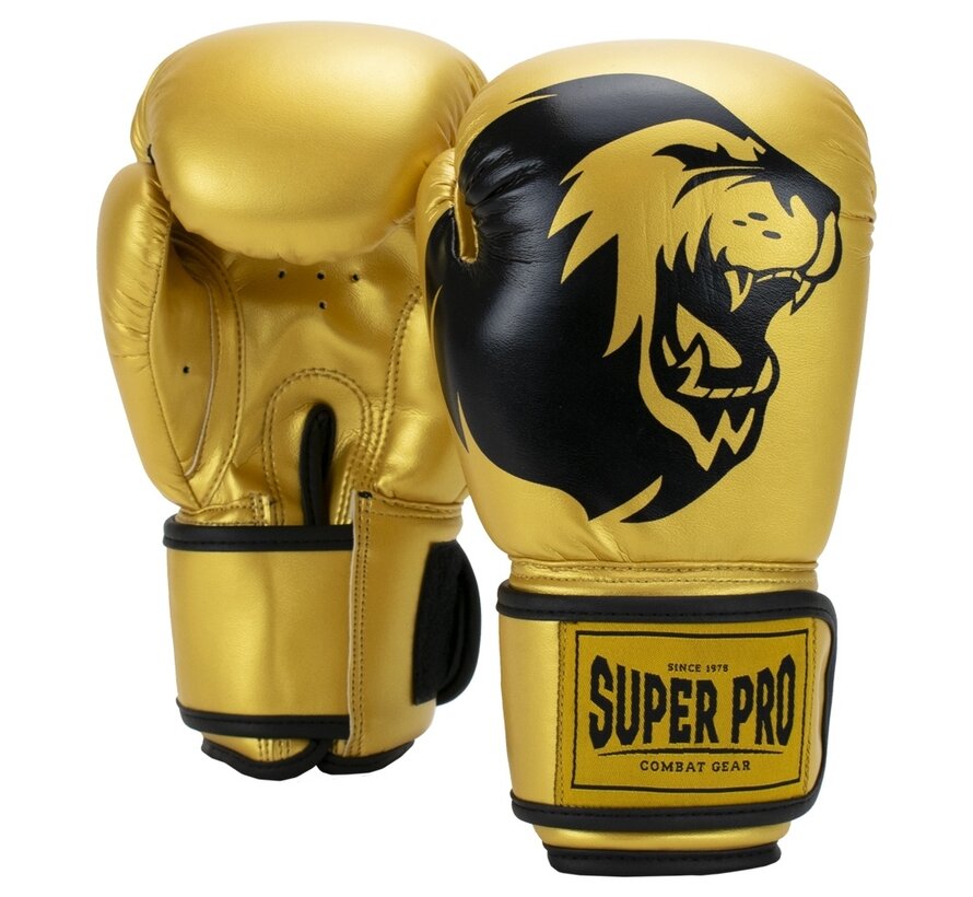 Super Pro Combat Gear Talent (kick)bokshandschoenen, Goud,Zwart