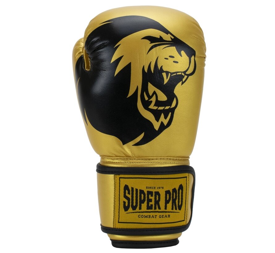 Super Pro Combat Gear Talent (kick)bokshandschoenen, Goud,Zwart