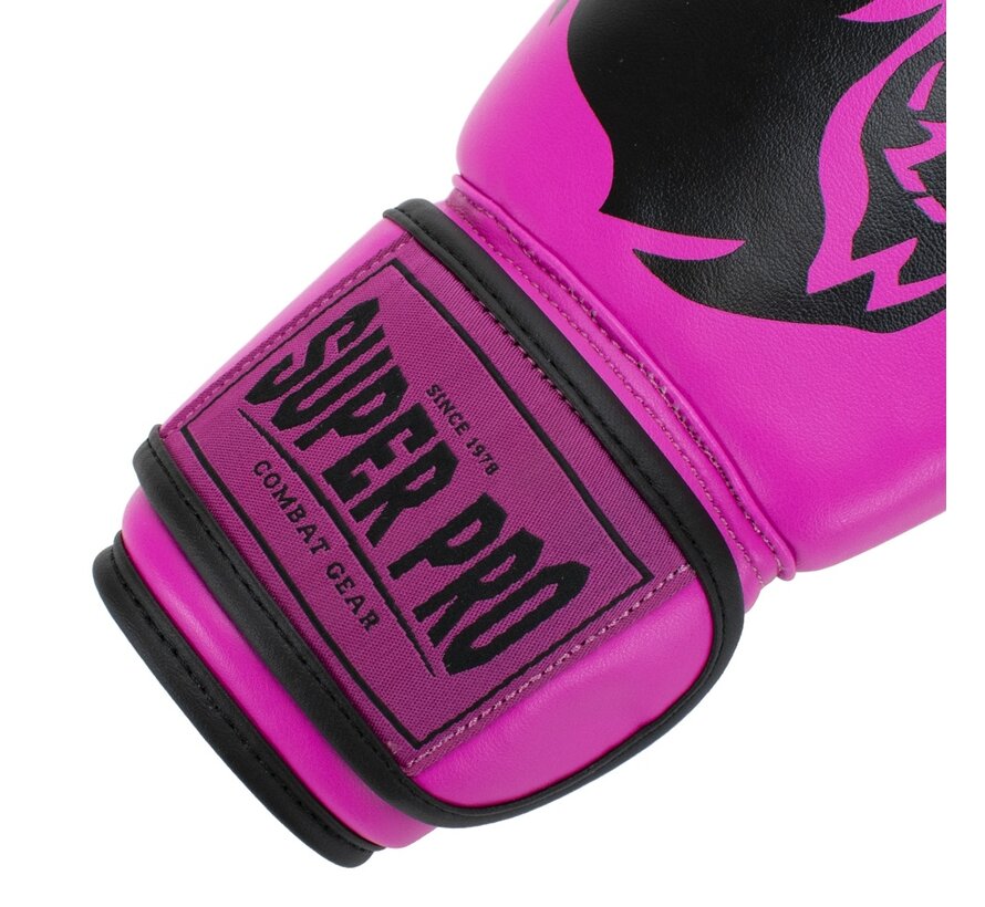 Super Pro Combat Gear Talent (kick)bokshandschoenen, Roze,Zwart
