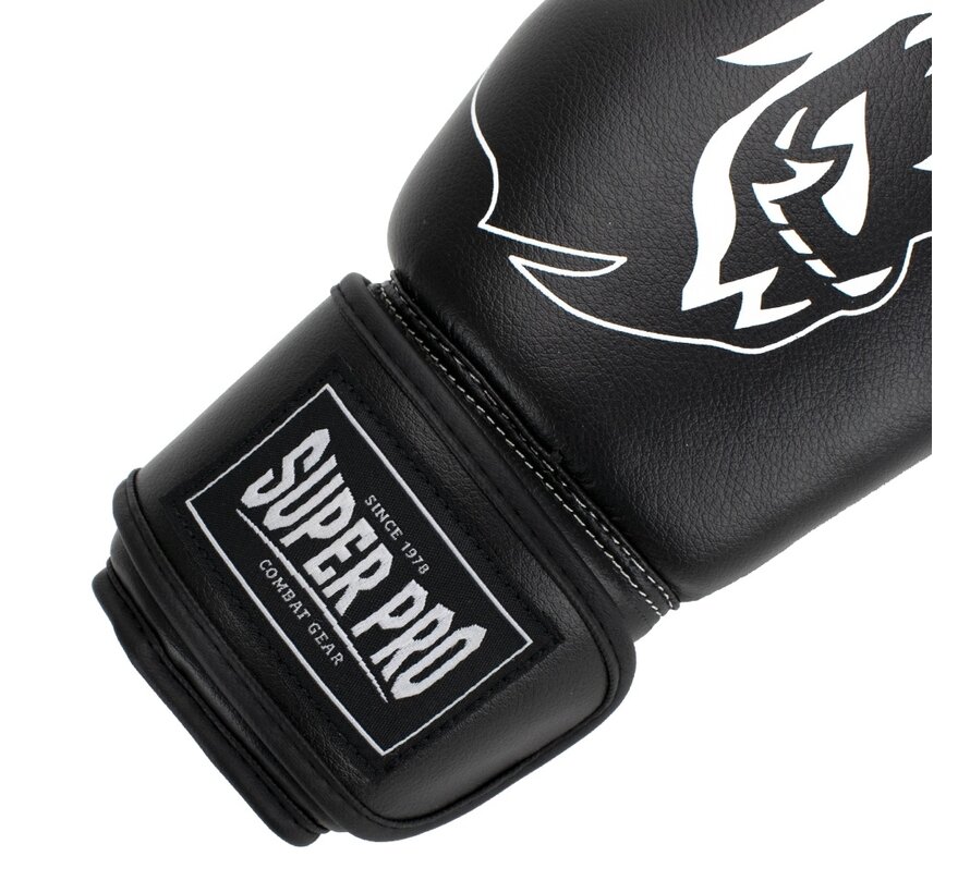 Super Pro Combat Gear Talent (kick)bokshandschoenen, Zwart,Wit
