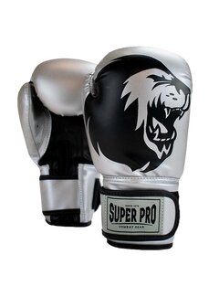 Super Pro Combat Gear Super Pro Combat Gear Talent (kick)bokshandschoenen, Zwart,Zilver