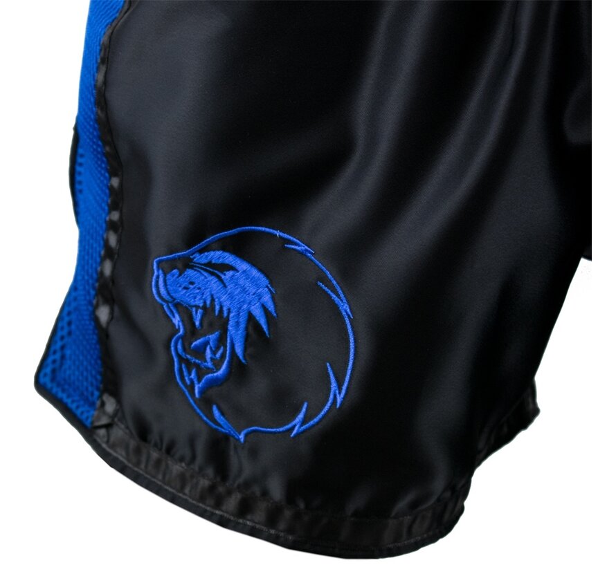 Super Pro Combat Gear Thai En Kickboksshort Brave S, blauw - zwart