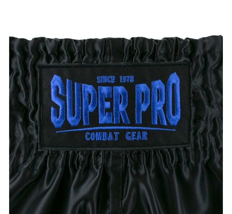 Super Pro Combat Gear Thai En Kickboksshort Brave S, blauw - zwart