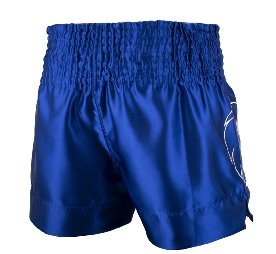 Super Pro Combat Gear Thai En Kickboksshort, Blauw,Wit