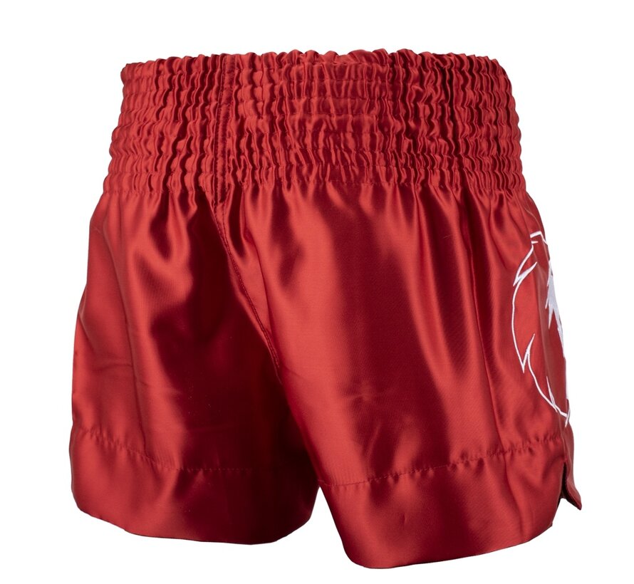 Super Pro Combat Gear Thai En Kickboksshort, Rood,Wit