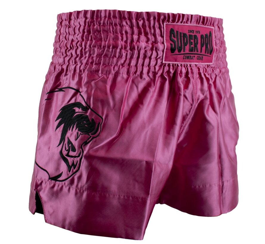 Super Pro Combat Gear Thai En Kickboksshort, Roze,Zwart