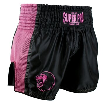 Super Pro Combat Gear Super Pro Combat Gear Thai En Kickboksshort, Roze,Zwart