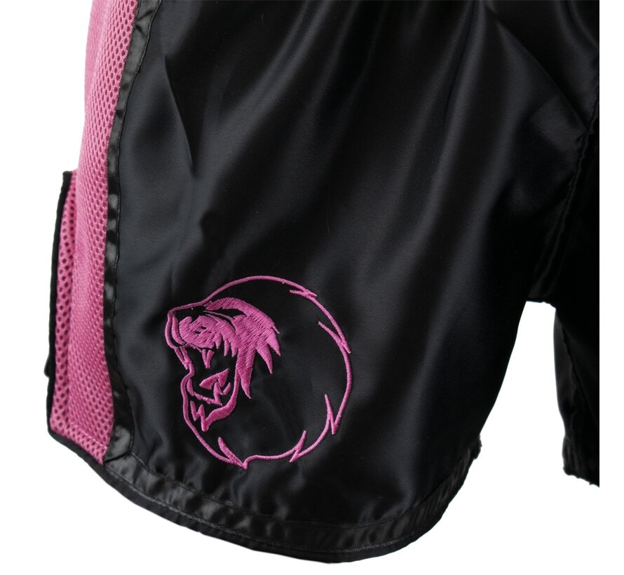 Super Pro Combat Gear Thai En Kickboksshort, Roze,Zwart