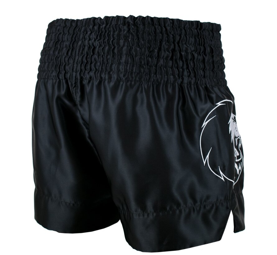 Super Pro Combat Gear Thai En Kickboksshort, Zwart,Wit