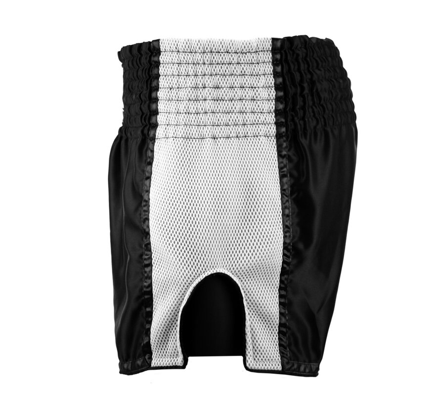Super Pro Combat Gear Thai En Kickboksshort, Zwart,Wit