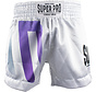 Super Pro Combat Gear Thai Short No, Wit,Paars,Zilver