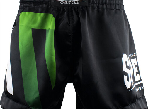 Super Pro Combat Gear Super Pro Combat Gear Thai Short No, Zwart,Groen,Zilver