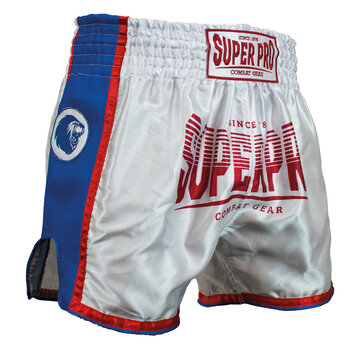 Super Pro Combat Gear Super Pro Combat Gear Thai Short, Rood,Blauw,Wit