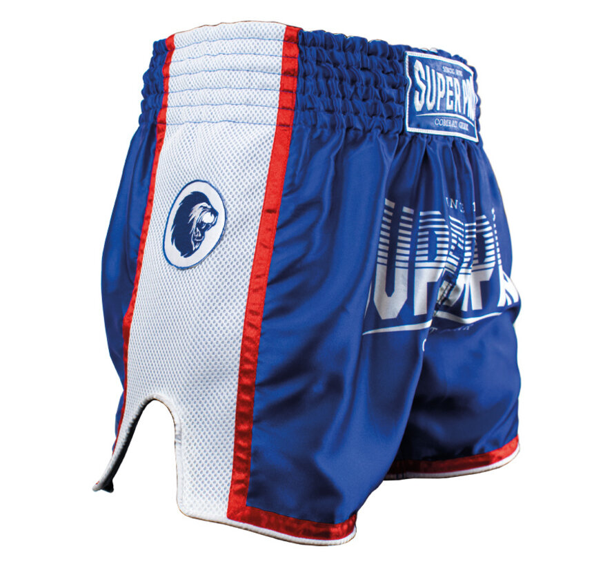 Super Pro Combat Gear Thai Short, Rood,Blauw,Wit