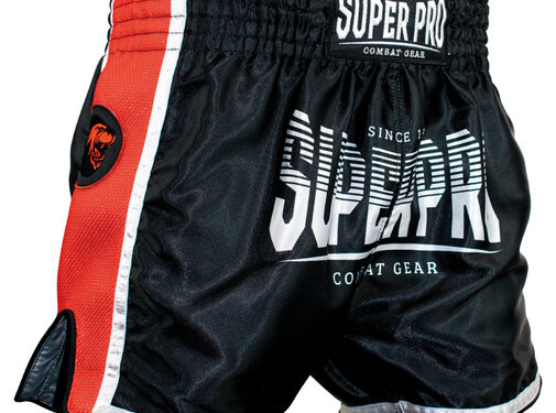 Super Pro Combat Gear Super Pro Combat Gear Thai Short, Rood,Zwart,Wit
