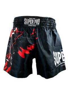 Super Pro Combat Gear Super Pro Combat Gear Thai Short, Rood,Zwart,Wit