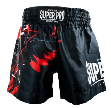 Super Pro Combat Gear Super Pro Combat Gear Thai Short, Rood,Zwart,Wit