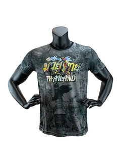 Super Pro Combat Gear Super Pro Combat Gear Thai T-shirt Pattaya Made In, Zwart,Geel