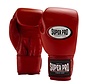 Super Pro Combat Gear Thai-pro Lederen (thai)bokshandschoenen, Rood