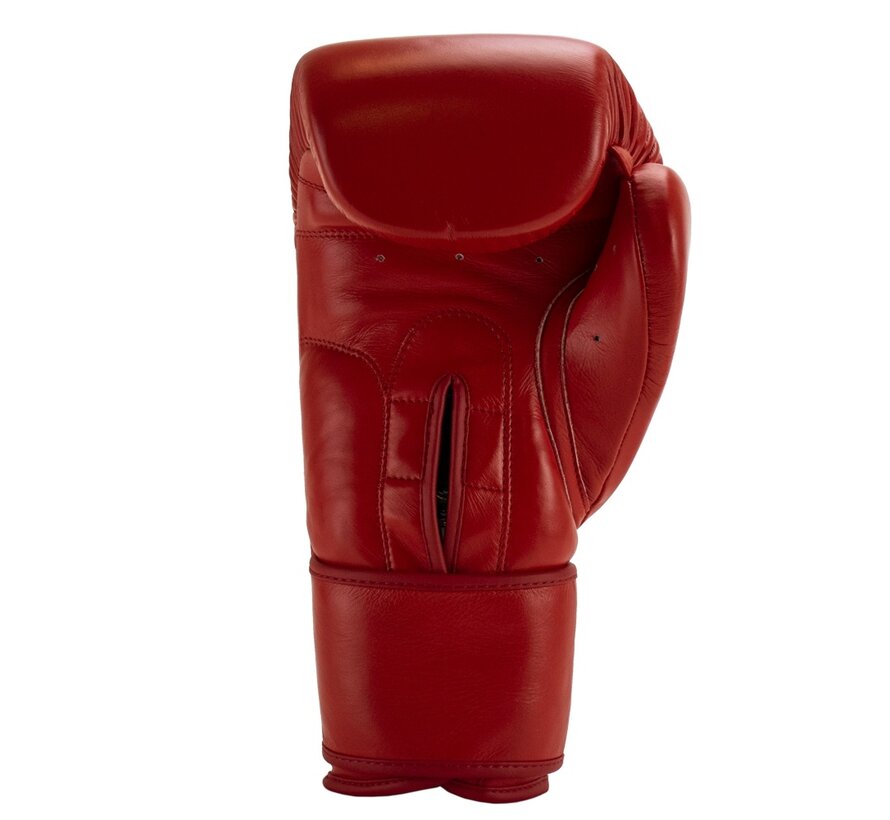 Super Pro Combat Gear Thai-pro Lederen (thai)bokshandschoenen, Rood