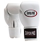 Super Pro Combat Gear Thai-pro Lederen (thai)bokshandschoenen, Zwart,Wit