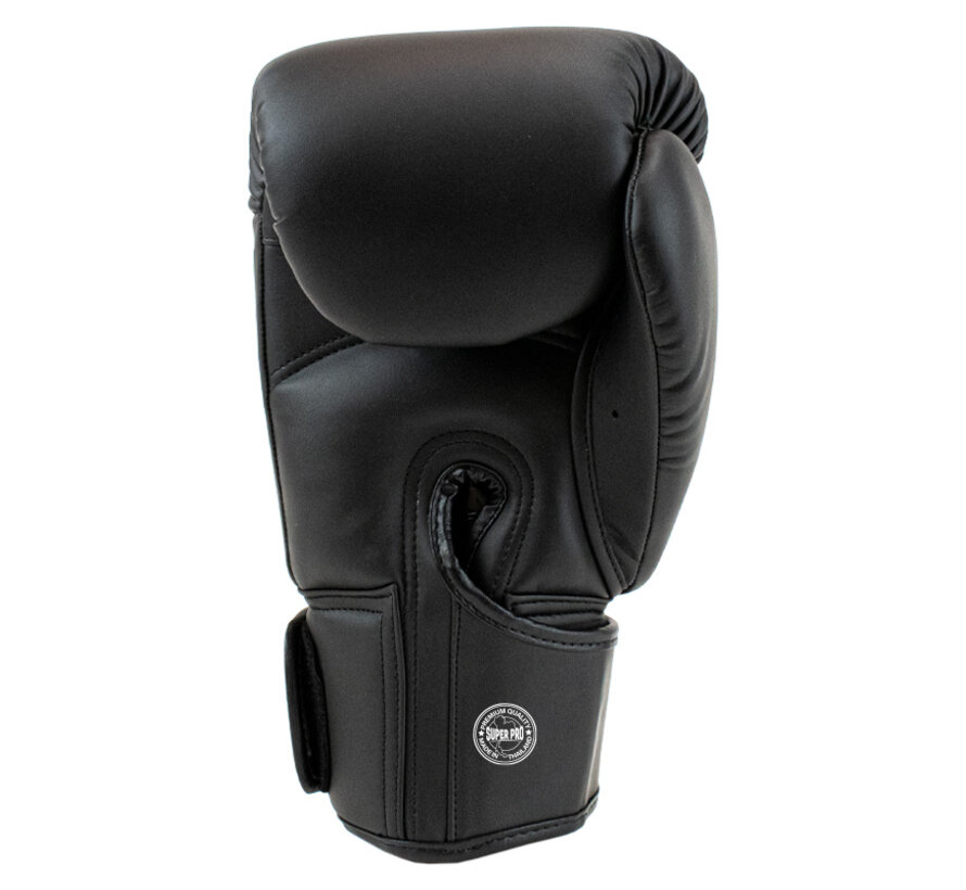 Super Pro Combat Gear Thaibokshandschoenen Leder Pattaya Made In Thailand, Rood,Zwart