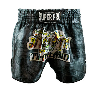 Super Pro Combat Gear Super Pro Combat Gear Thaishort Pattaya Made In, Zwart,Geel