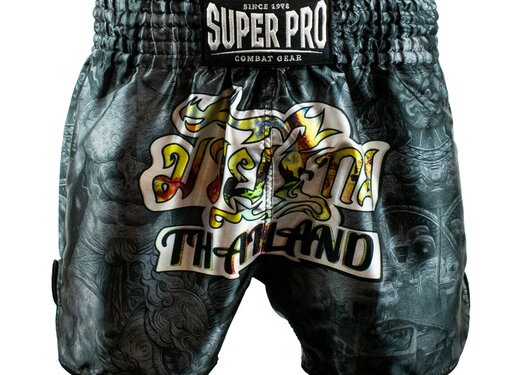 Super Pro Combat Gear Super Pro Combat Gear Thaishort Pattaya Made In, Zwart,Geel