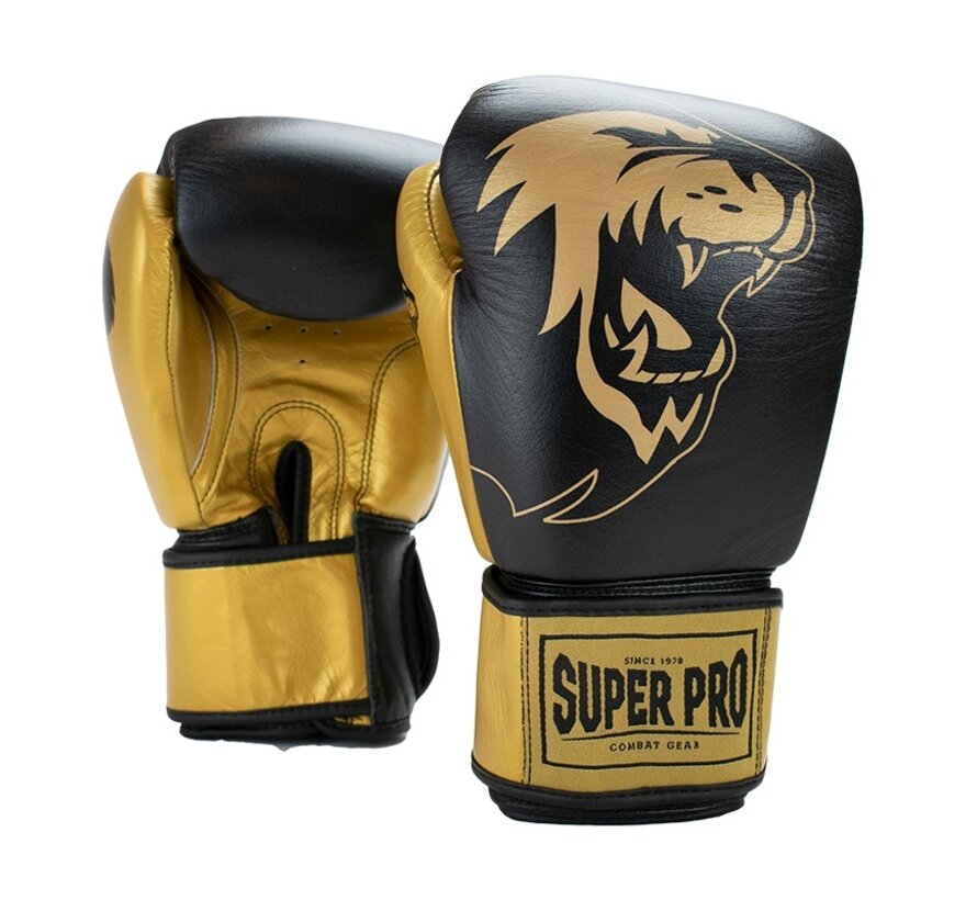 Super Pro Combat Gear Undisputed Bokszakhandschoenen, Goud,Zwart