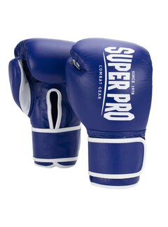 Super Pro Combat Gear Super Pro Combat Gear Winner Wedstrijdhandschoenen Klittenband, 10 oz  blauw - wit