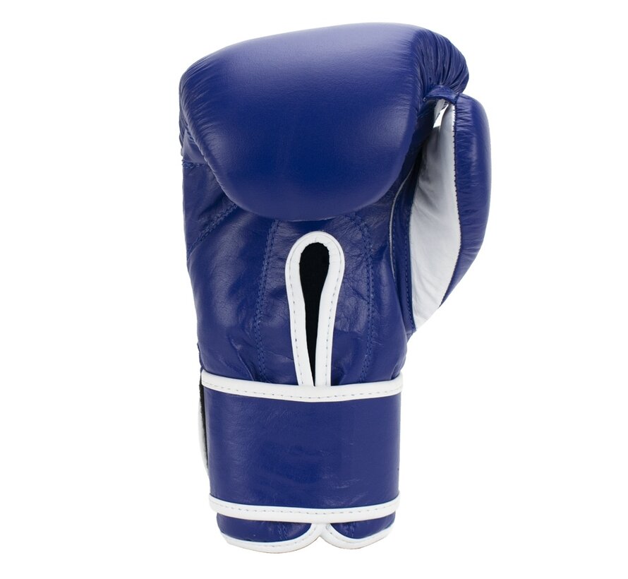 Super Pro Combat Gear Winner Wedstrijdhandschoenen Klittenband, 10 oz  blauw - wit