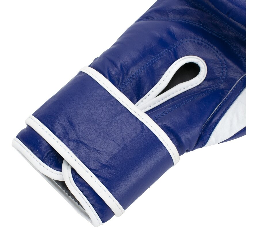 Super Pro Combat Gear Winner Wedstrijdhandschoenen Klittenband, 10 oz  blauw - wit