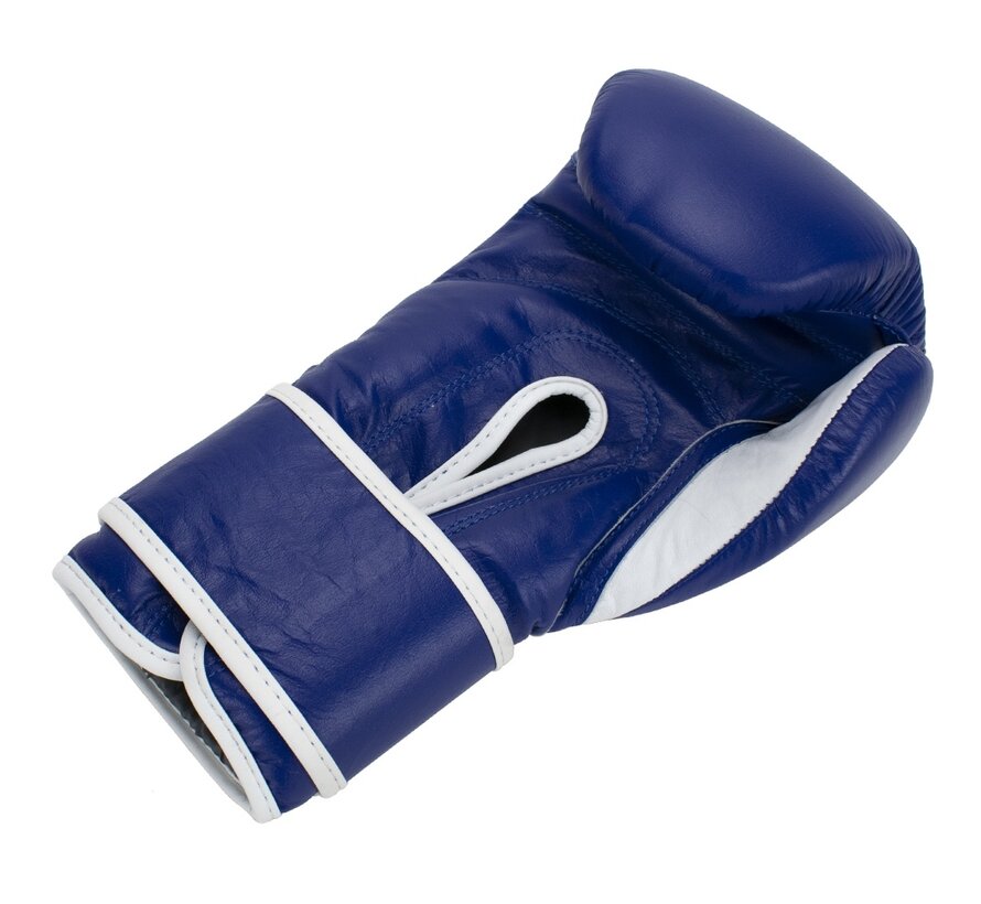 Super Pro Combat Gear Winner Wedstrijdhandschoenen Klittenband, 10 oz  blauw - wit