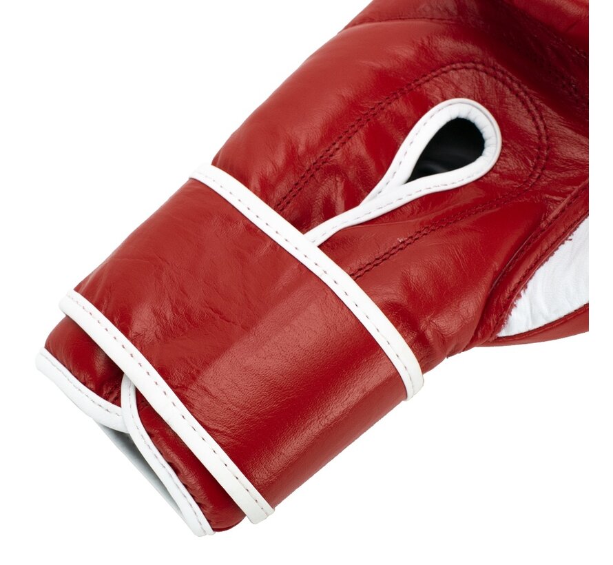 Super Pro Combat Gear Winner Wedstrijdhandschoenen Klittenband 10 oz rood - wit