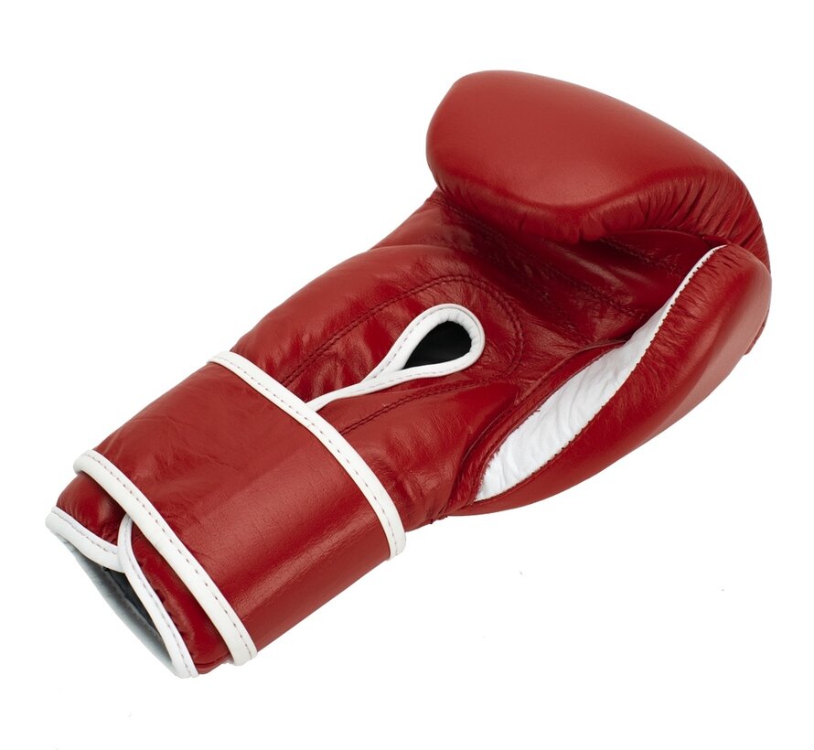 Super Pro Combat Gear Winner Wedstrijdhandschoenen Klittenband 10 oz rood - wit