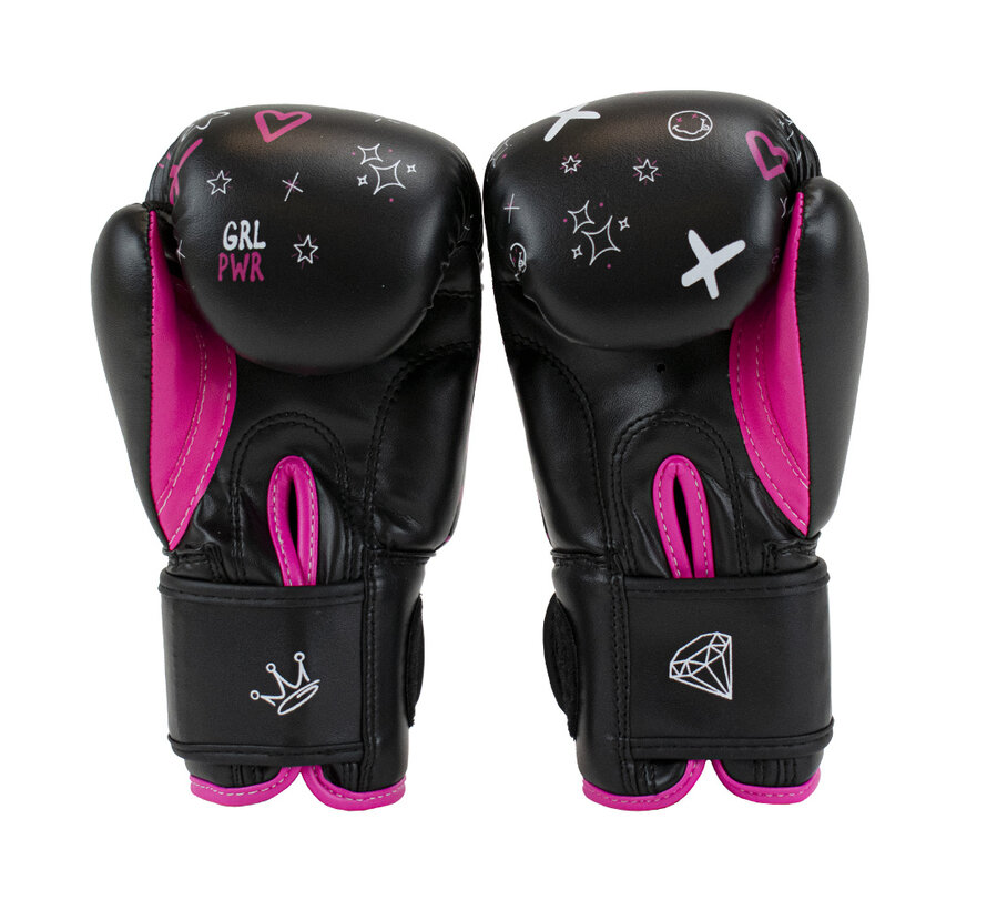 Super Pro Combat Gear Bokshandschoenen Kids, Roze,Zwart,Wit