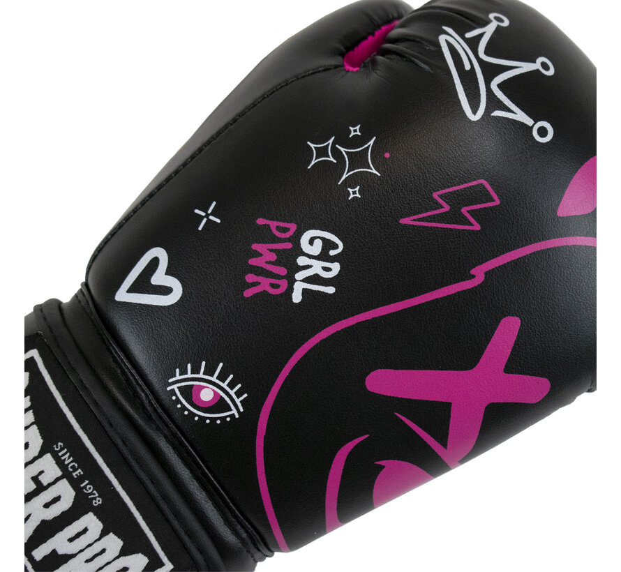 Super Pro Combat Gear Bokshandschoenen Kids, Roze,Zwart,Wit