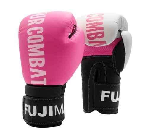 FUJIMAE Radikal Remix lederen bokshandschoenen roze