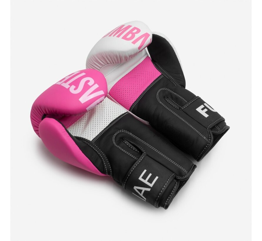 Radikal Remix lederen bokshandschoenen roze