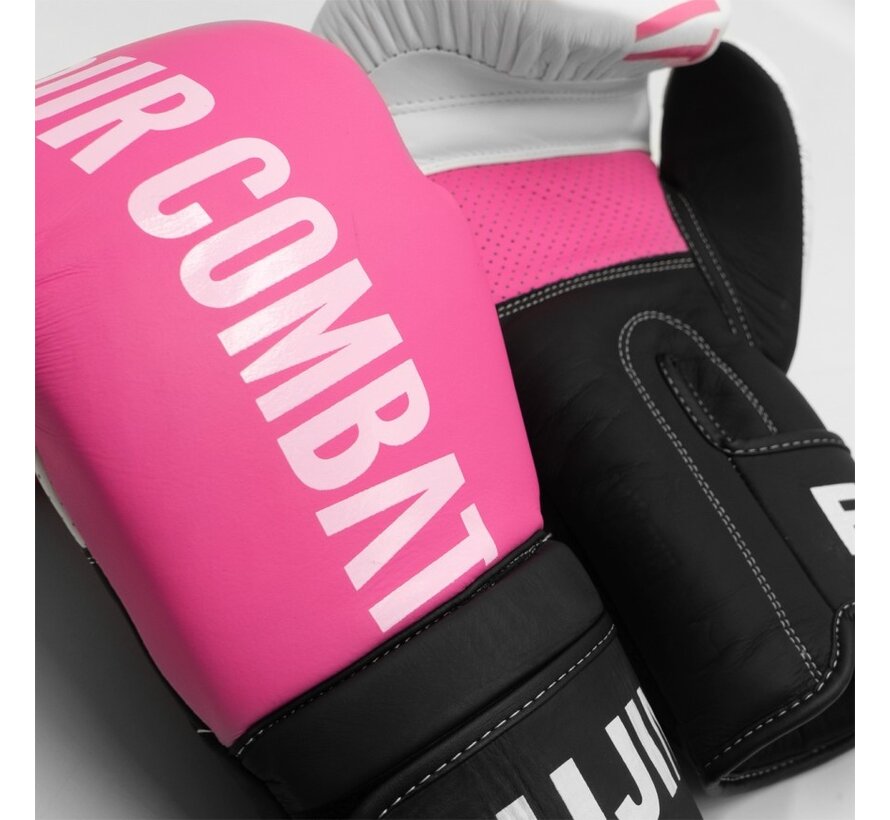 Radikal Remix lederen bokshandschoenen roze