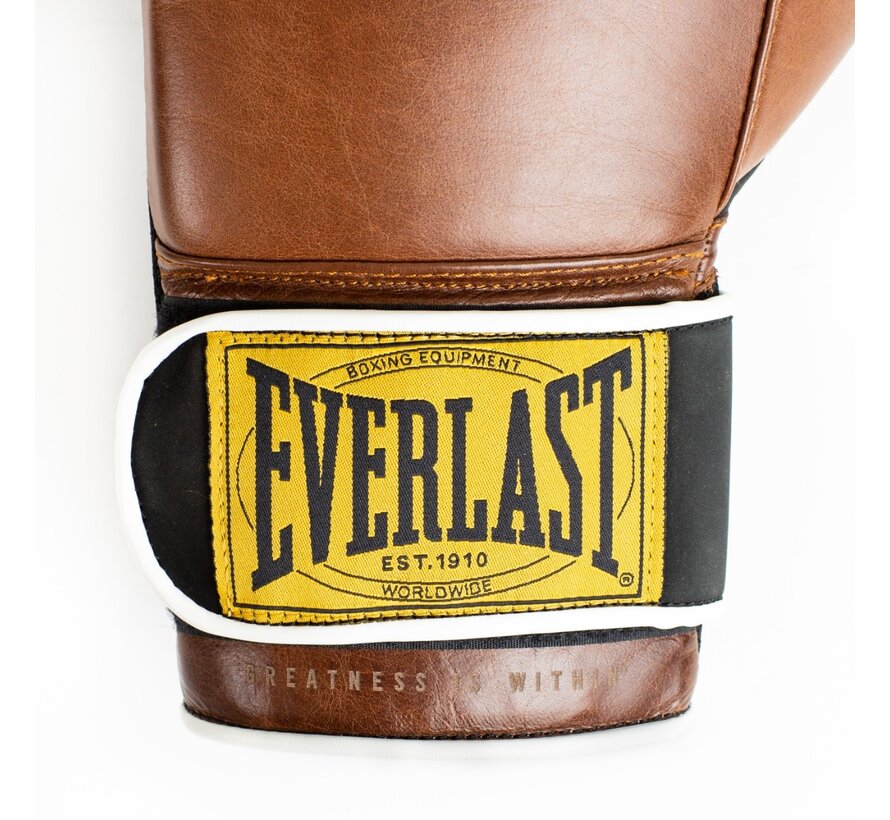 Everlast 1910 Classic Training Glove, Brown 12-OZ